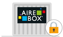 Icone aire box container sur site sécurisé